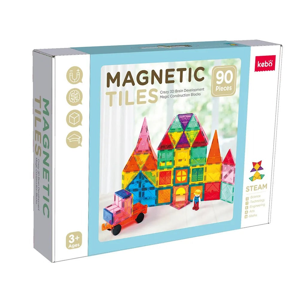 Magnetic Tiles 90 Pieces